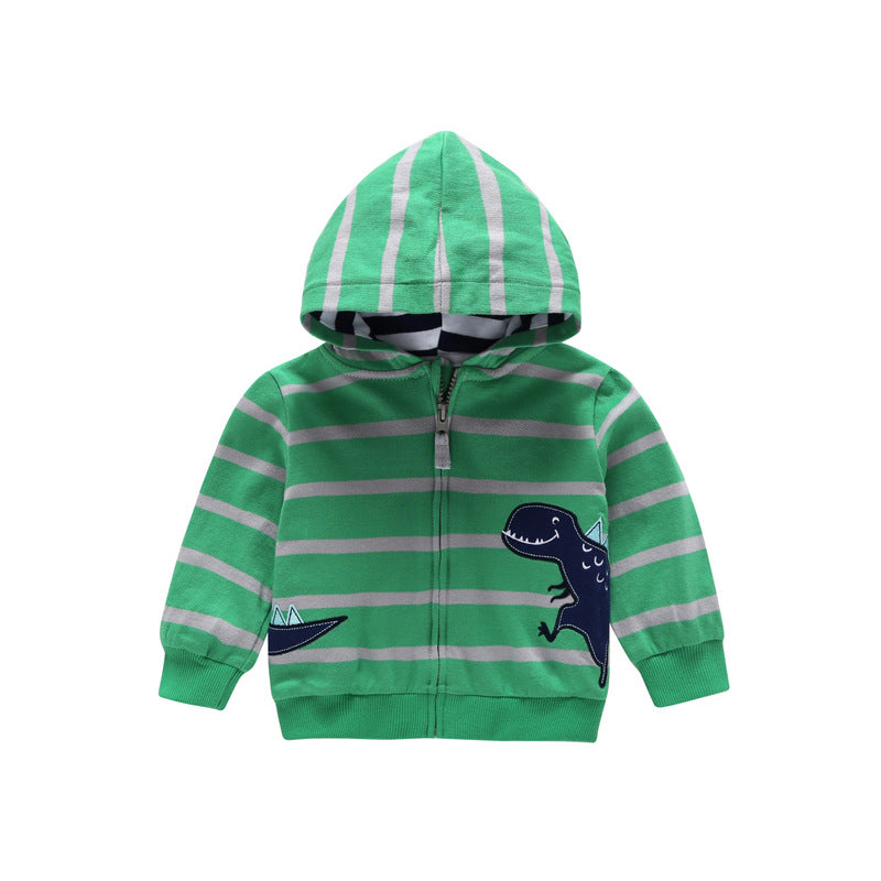 27Kid Toddlers Hoodies Boys Girls Spring Jacket Little Baby Infant Dinosuar Cartoon Hooded Kids Cute Boys Outwear Sweatshirt