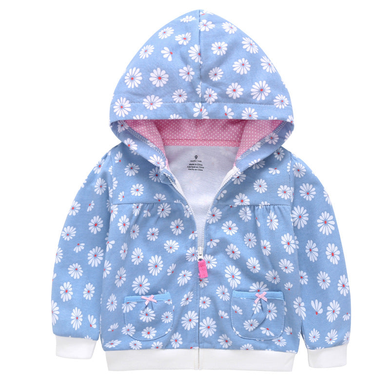 27Kid Toddlers Hoodies Boys Girls Spring Jacket Little Baby Infant Dinosuar Cartoon Hooded Kids Cute Boys Outwear Sweatshirt