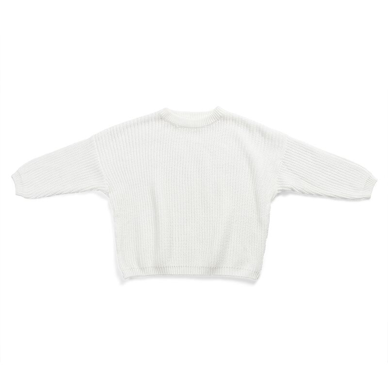 Solid Csul Sweter Sloucy Soft Wool Itted