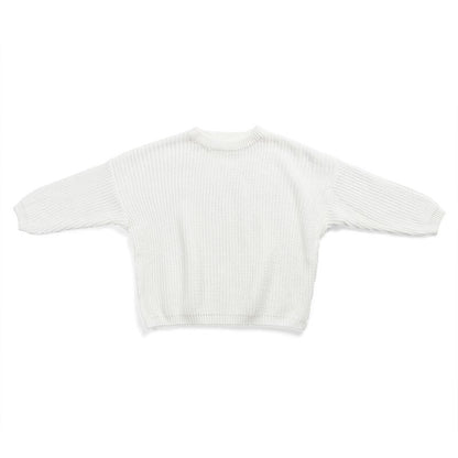 Solid Csul Sweter Sloucy Soft Wool Itted