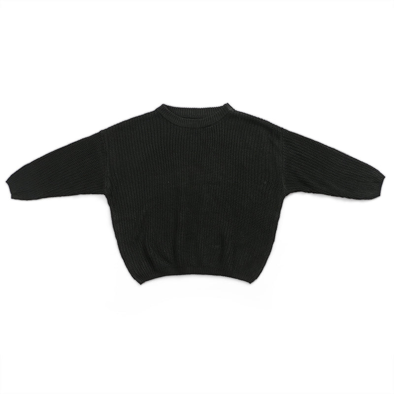 Solid Csul Sweter Sloucy Soft Wool Itted