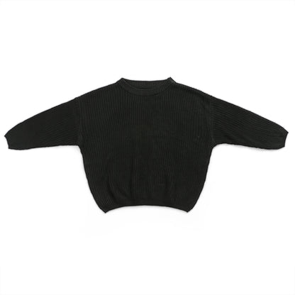 Solid Csul Sweter Sloucy Soft Wool Itted