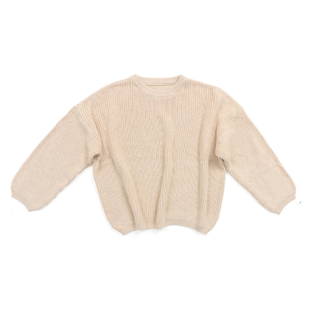 Solid Csul Sweter Sloucy Soft Wool Itted