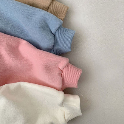 Boys And Girls Embroidered Bear Casual Sweater Set